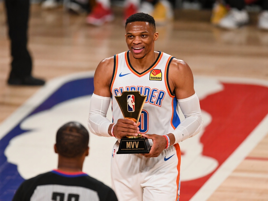 拉塞尔威少当选掘金快船系列赛季后赛MVP 季后赛意义上的MVP荣誉不仅是一份奖项,